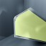 Congé d'angle interne PVC vert orchard 30 mm x 30 mm en 2 parties Altro pour habillage angle panneaux muraux épaisseur 2,5 mm