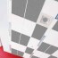 Dalles acoustiques Zinc avec motif cube format 1200 x 600 