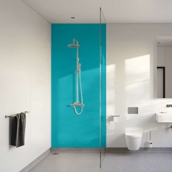 Panneau mural décoratif intérieur PVC Satiné Bleu Jade "Vibrance" Altro Whiterock Satins pour salle de bains
