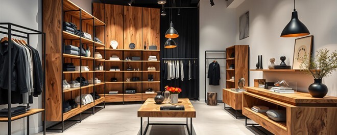 intérieur magasin de vêtements