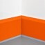 Angle interne pour plinthe Polyéthylène orange monté
