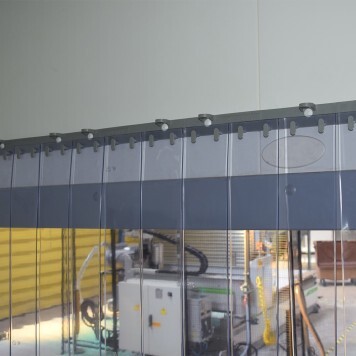 Rideau standard azuré bleu transparent sur mesure