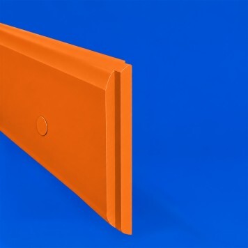 Lisse de protection Polyéthylène orange tranche