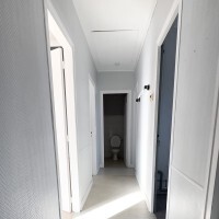 Plafond couloir avant rénovation