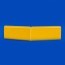 Angle externe pour lisse de protection murale PEHD jaune face a