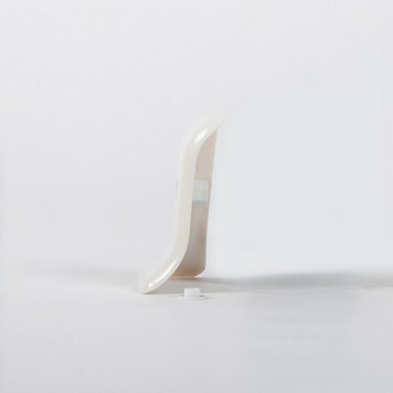 embout gauche pour plinthe blanche PVC tranche