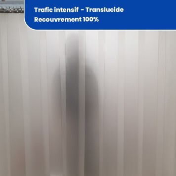 Rideau à lanières trafic intensif translucide recouvrement 100% (802) 2