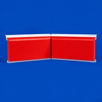 Angle interne pour plinthe Polyéthylène rouge face a
