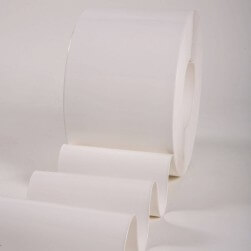 Rouleau 50m lanière PVC Standard blanc opaque 300mm x 3mm
