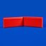 Angle interne pour lisse de protection murale PEHD rouge face