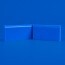 Angle interne pour plinthe Polyéthylène bleue face a