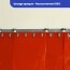Rideau standard orange opaque recouvrement 50% 2