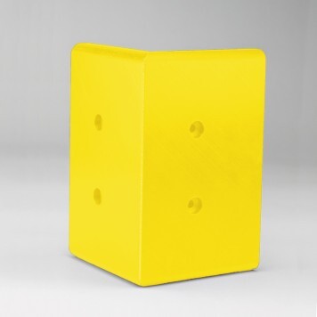 Angle externe pour lisse de protection murale PEHD jaune
