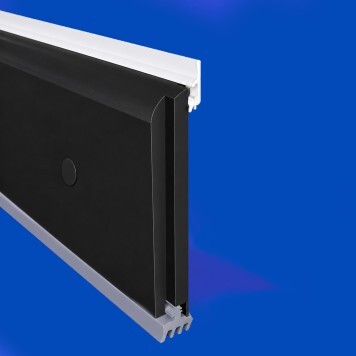 Plinthe à joints souples Polyéthylène noire tranche a