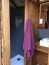 Douche avec parois en plaques PVC grises brillantes