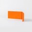 Angle externe pour lisse de protection murale PEHD orange tranche
