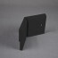 Angle interne pour plinthe Polyéthylène noire avec découpe pour U de sol