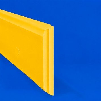 Lisse de protection Polyéthylène jaune tranche
