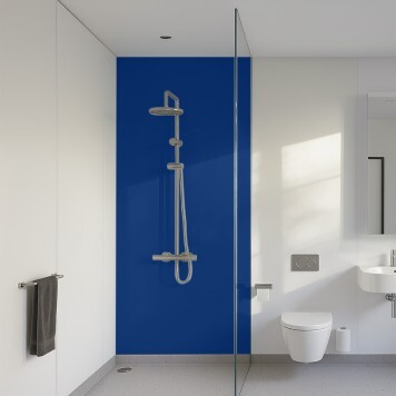 Panneau mural décoratif brillant jaune Altro Whiterock Bleu Nuit Ocean Deep pour salle de bain