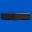 Angle externe pour lisse de protection murale PEHD noire face