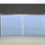 Rideau a lanieres PVC coulissant double rail