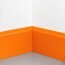 Angle interne pour plinthe Polyéthylène orange monté a
