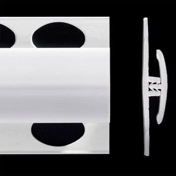 Profilé de jonction blanc bleuté ice 2 parties pour panneaux muraux ALTRO de 2,5 mm d'épaisseur