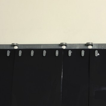 Rideau standard noir opaque recouvrement 50% 3