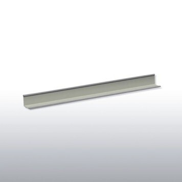 Cornière de rive gris métal 24x19mm longueur 3,05 ml