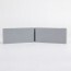 Angle externe pour lisse de protection murale Polyéthylène Grise dos
