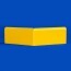 Angle externe pour Plinthe Polyéthylène jaune face a