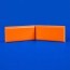 Angle interne pour lisse de protection murale Polyéthylène orange face