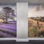 Panneau mural PVC Béton Gris Clair ou Pierre Grise sur poteau