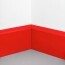 Angle interne pour plinthe Polyéthylène rouge monté