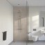 panneau mural pvc décoratif motif lin naturel pour salle de bain