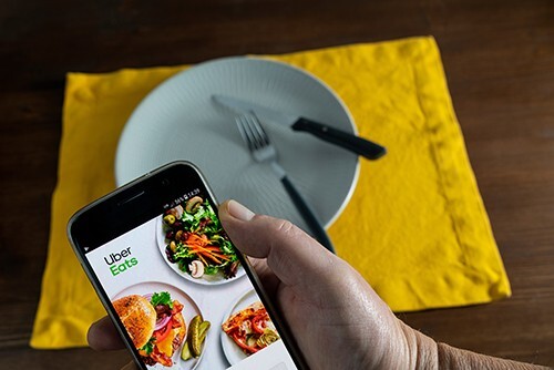 Commande repas sur smartphone