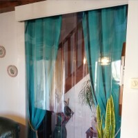 rideau à lanières intérieur maison