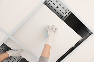 Installation de dalle