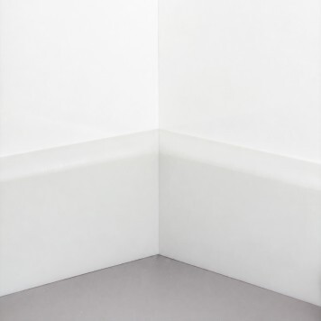 Angle interne pour plinthe Polyéthylène blanche monté a