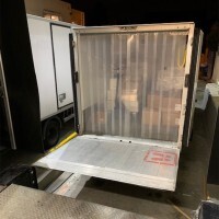 Lanières souple PVC installées sur un camion frigorifique