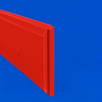 Lisse de protection Polyéthylène rouge tranche