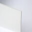 Plaque PVC blanche 5 mm rigide et brillante vue sur la tranche