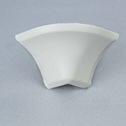 Jonction externe 2D gris-blanc pour Congé d'angle PVC