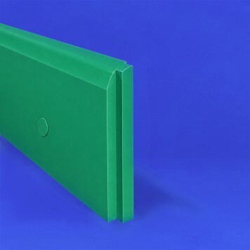 Plinthe en Polyéthylène verte tranche a