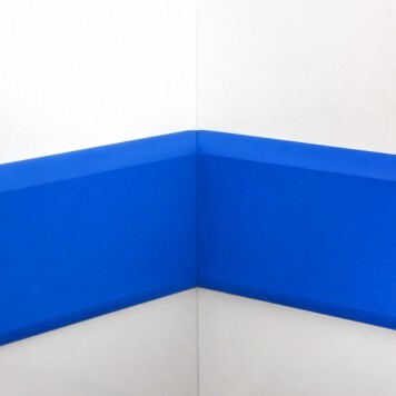 Angle interne pour lisse de protection murale Polyéthylène Bleue monté