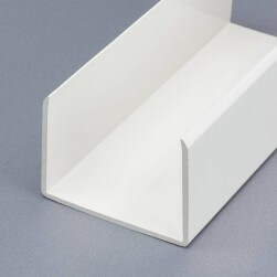Profilé PVC de Chant de 80 mm blanc