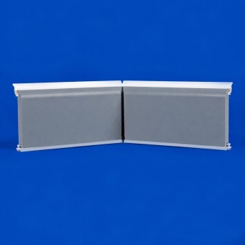 Angle interne pour plinthe Polyéthylène grise face